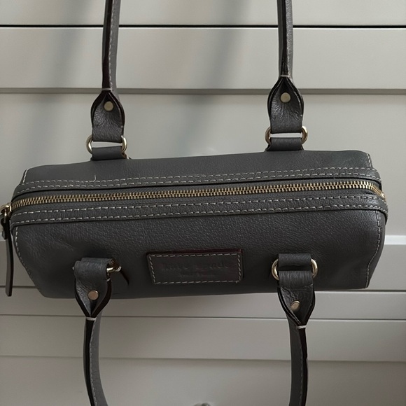 Kate Spade Grey Leather Barrel Handbag - Picture 2 of 12